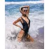Obsessive Punta Negra - glanzende badkleding (zwart) - M