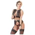 Cottelli Bondage - kanten lingerieset + boeien (4-delig)