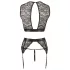 Cottelli Bondage - kanten lingerieset + boeien (4-delig)