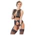 Cottelli Bondage - Kanten 4-delige lingerie set - M