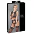 Cottelli Bondage - kanten lingerieset + boeien (4-delig) - L