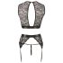 Cottelli Bondage - Kanten 4-delige lingerie set - L