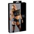 Cottelli Bondage - Lingerieset met kettingen (zwart) - XL