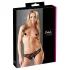 Cottelli - Open slipje - Zwart - Open kruis - M