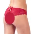 Cottelli - open dames string met strikje - rood