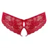 Cottelli - open dames string met strikje - rood - M