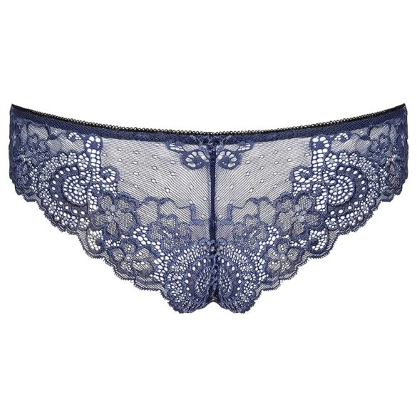 Obsessive Auroria - dames string - strikje geborduurd - blauw