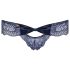 Obsessive Auroria - dames string - strikje geborduurd - blauw