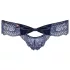 Obsessive Auroria - dames string - strikje geborduurd - blauw - L/XL
