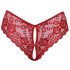Cottelli - open kanten slipje (rood) - XL