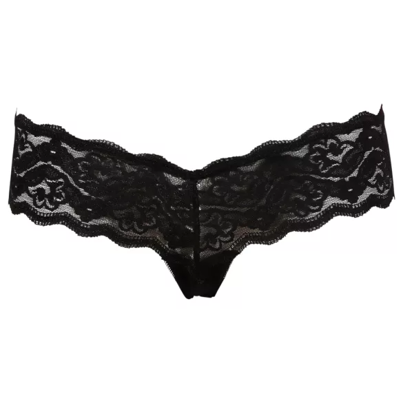 Cottelli - String slip - Kant met kralen - Zwart - M