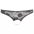 Cottelli - open string met kralen - kanten slip - zwart