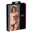 Cottelli - open string met kralen - kanten slip - zwart - L