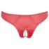 Cottelli - open damesstring met kralen en bloemen - rood