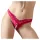 Cottelli - open damesstring met kralen en bloemen - rood - M