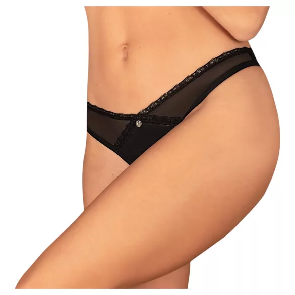 Obsessive - open string - zwart - XL/XXL