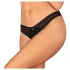 Obsessive - open string - zwart - XL/XXL