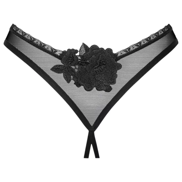 Obsessive - open string - zwart - XL/XXL