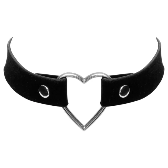 Cottelli - halsband met hartje - zwart
