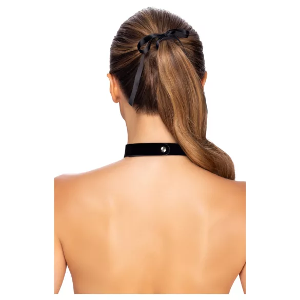 Cottelli - halsband met hartje - zwart