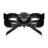 Obsessive - geborduurde Venetiaanse masker (zwart)