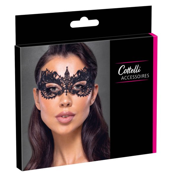 Cottelli - kanten masker (zwart)