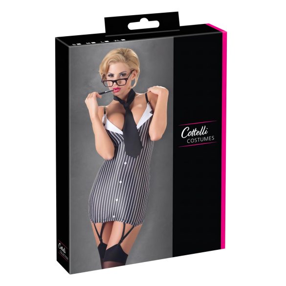 Cottelli - Gestreepte secretaresse outfit