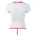 Cottelli - Verpleegster top met jarretels - wit - M