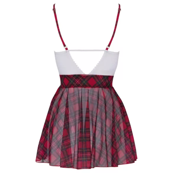 Cottelli - schoolmeisje kostuum - rood wit - verkleedkleding - L