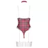 Cottelli - lingerie body set - rood geruit - dames body
