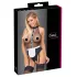 Cottelli - kamermeisje-body met schort (zwart) - S - L