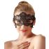 Cottelli - Oogmasker met geborduurde kanten look - zwart