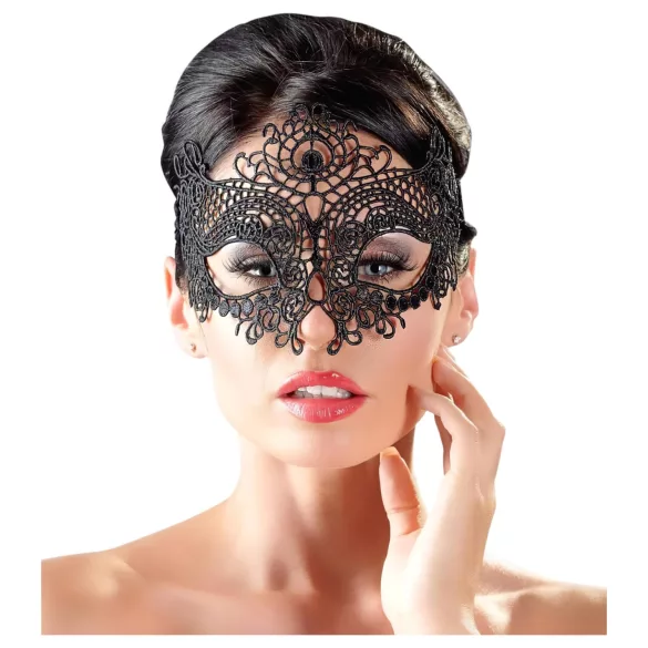 Cottelli - Oogmasker - Geborduurd kantlook - Zwart