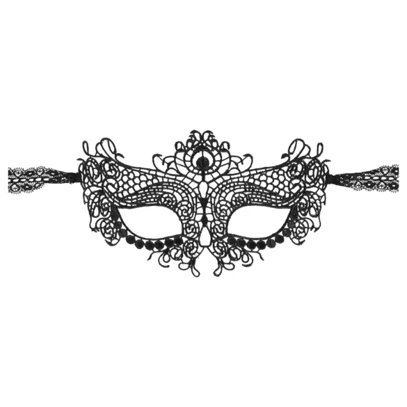 Cottelli - Oogmasker - Geborduurd kantlook - Zwart