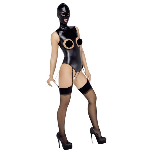 Bad Kitty - open body en zuigmasker - zwart - M