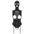Bad Kitty - open body en zuigmasker - zwart - L