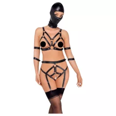 Bad Kitty - lingerie set met masker - zwart