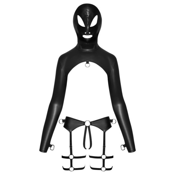 Bad Kitty - BDSM lingerie set - zwart - L