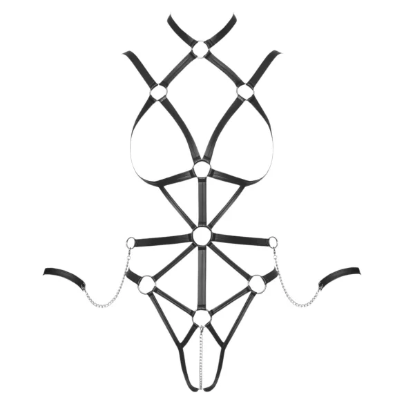 Bad Kitty - body harness - zwart - M