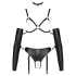 Bad Kitty - bondage harnas set - zwart - M