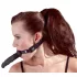 Fetish - mondknevel met dildo - zwart