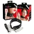 Bad Kitty - siliconen halsband met riem - zwart
