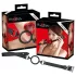 Bad Kitty - siliconen ball gag - verstelbaar - zwart