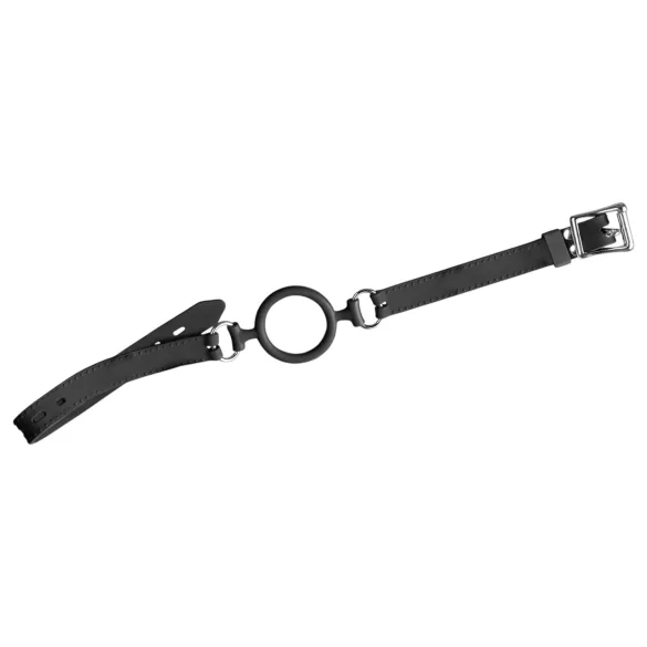 Bad Kitty - siliconen ball gag - verstelbaar - zwart