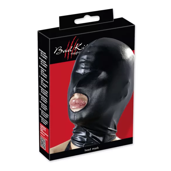 Bad Kitty - mondmasker met open mond - zwart - maat S-L