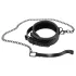 Bad Kitty - halsband met edelsteenmotief en lijn - zwart