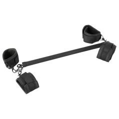   Fetish - bondage set - kunstleren boeienstang 6-delig - zwart