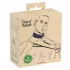 Vegan Fetish - halsband met studs en riem - zwart