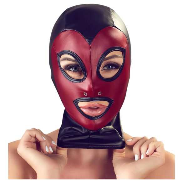 Bad Kitty - orale masker - glanzend rood - S-L