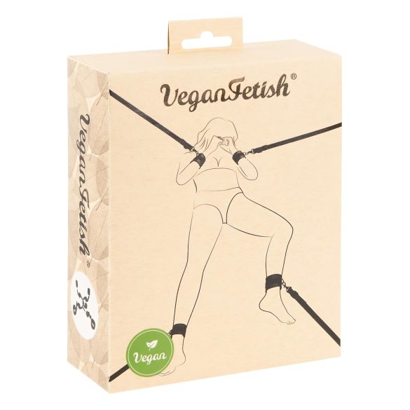 Vegan Fetish - bed boeien set - zwart